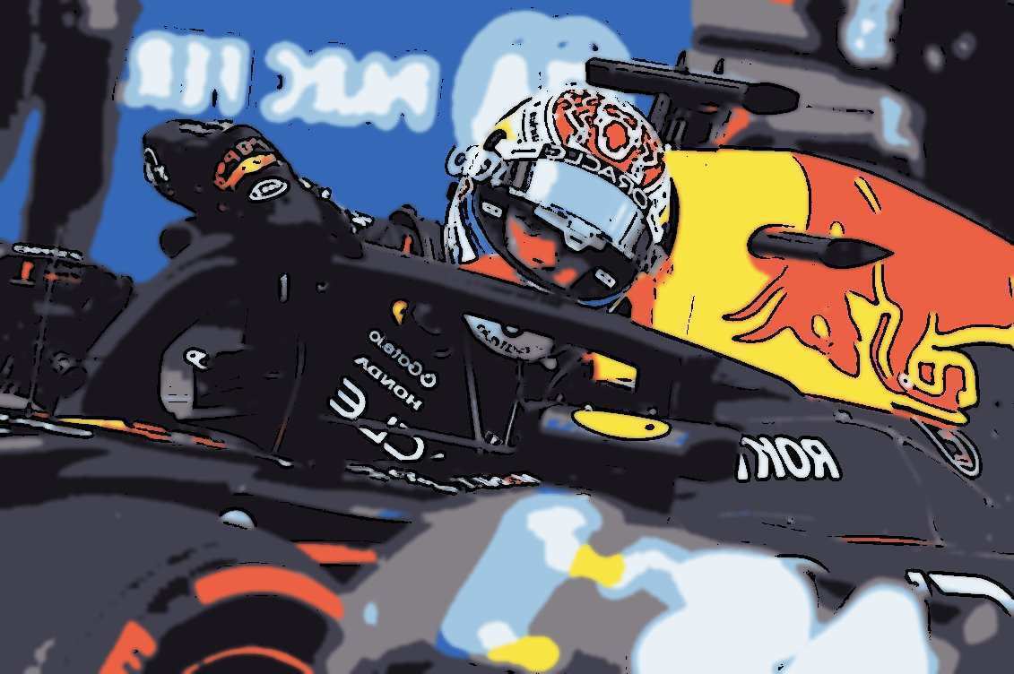 Kanske kasta bananer - Max Verstappen liknar...